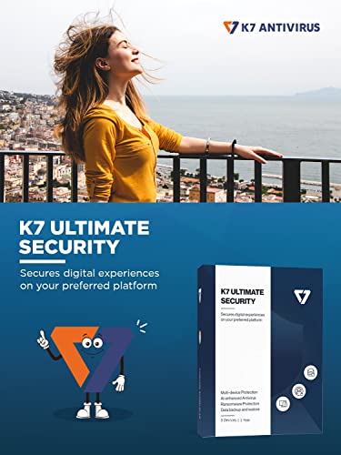 Image of K7 Ultimate Security Antivirus Software 2026 |3Devices ,1Year| Threat Protection, Internet Security, Mobile Protection| Windows laptop, PC, Mac, Phones, Tablets| 2hr Email Delivery-No CD