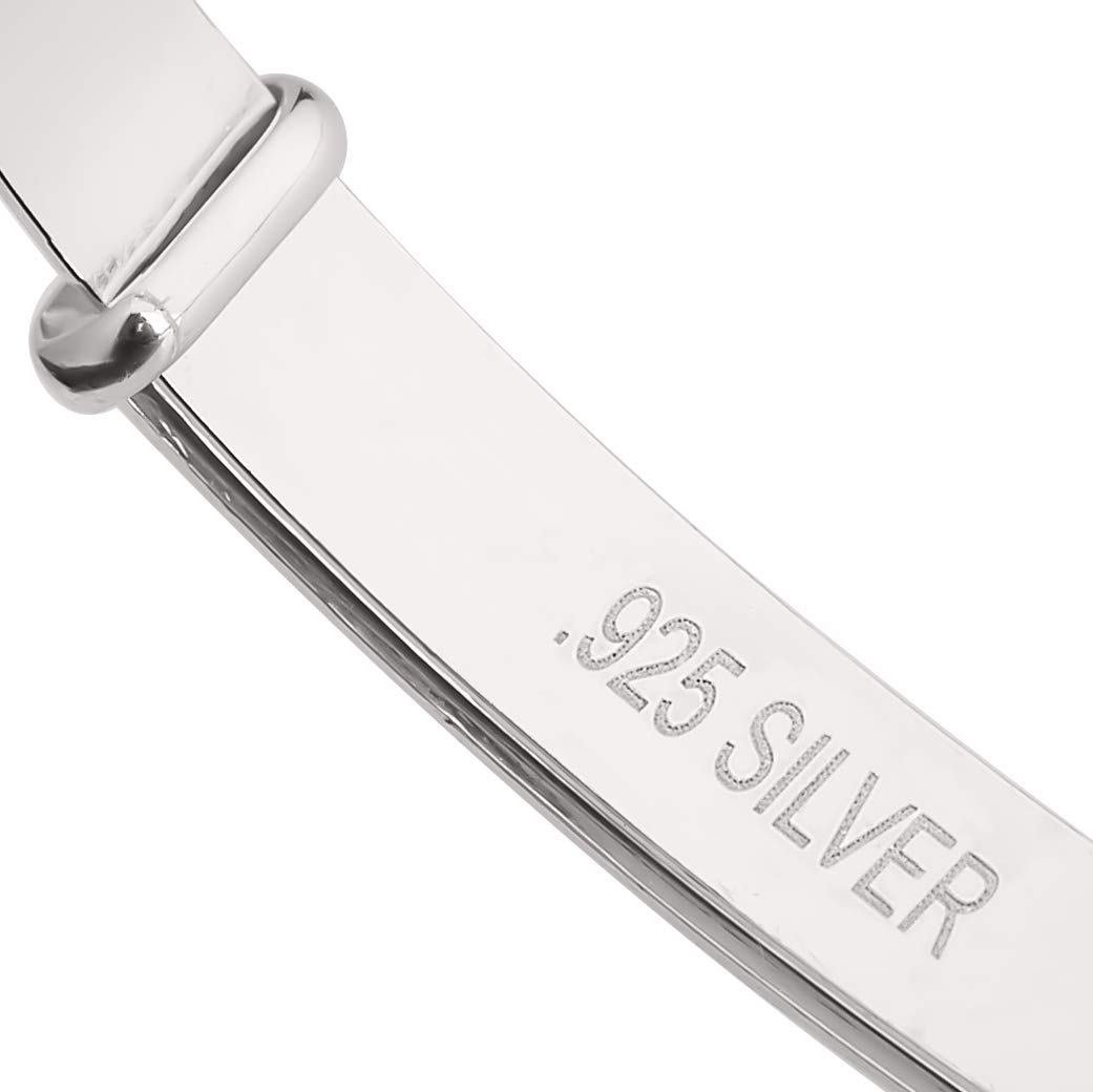 Bracelet coulissant en argent sterling pour bébé - Extensible et réglable, Adjustable, Argent sterling