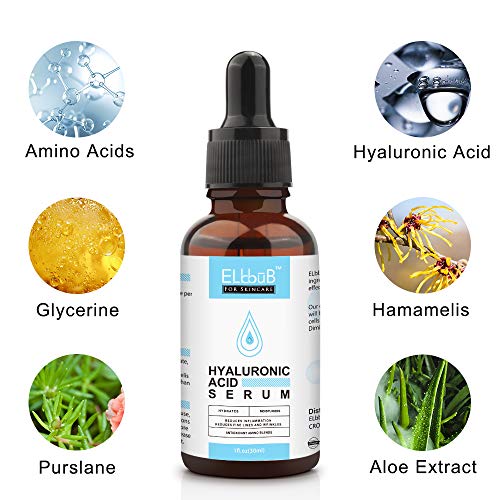 Elbbub Anti Aging Vitamin C Serum Hyaluronic Acid Serum Set - With Hyaluronic Acid, Skin Care Set Boost Skin Collagen,Hydrate & Plump Skin, Anti Aging & Wrinkle Facial Serum #TOP4