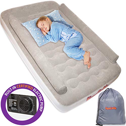 KareCaddy Toddler Air Mattress - Kids AirBed with Built-in Electric Pump, Kids Air