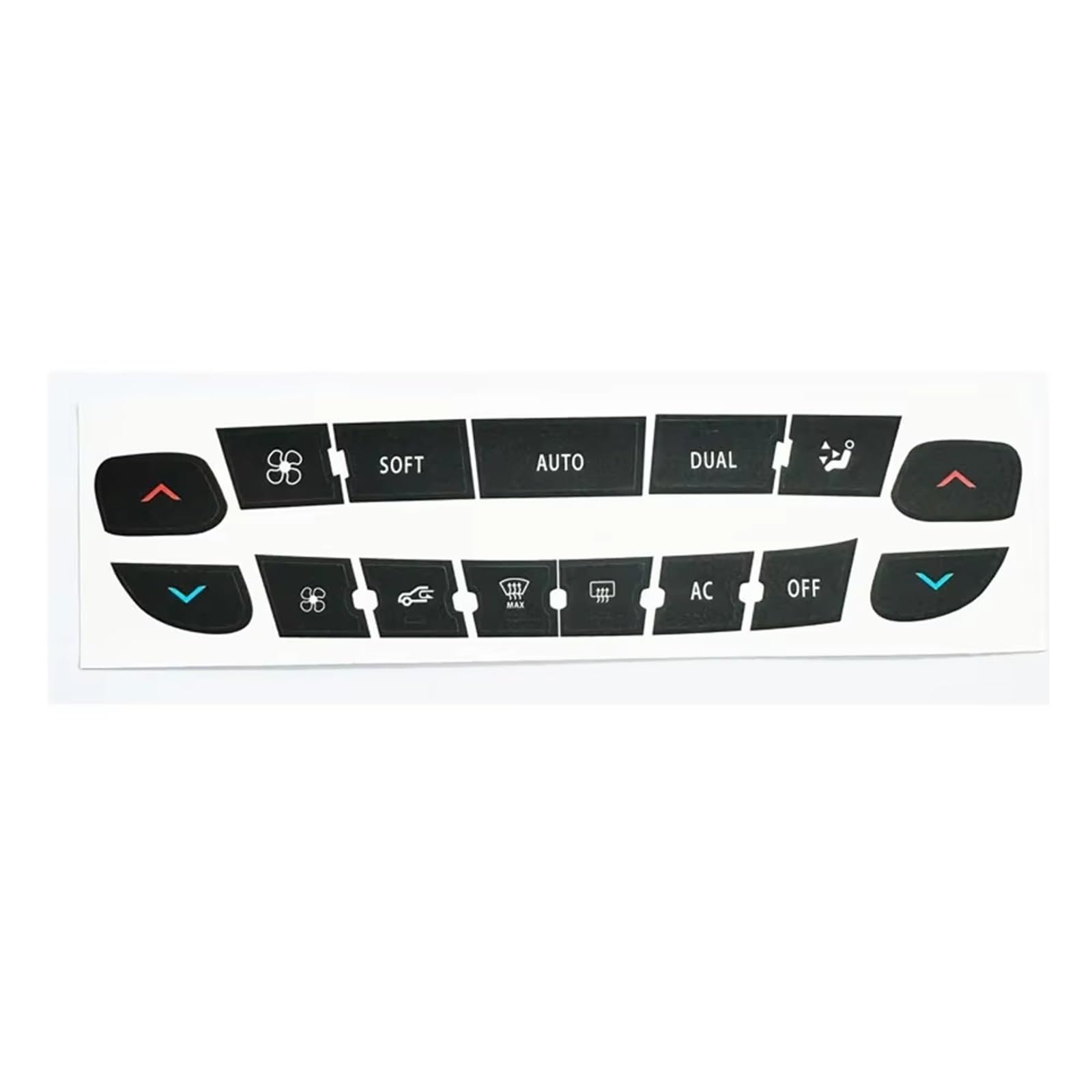 Repair Compatible with Megane for Master for Scenic Air Conditioning Panel Switch Repair Dashboard Control Button Decoration Sticker