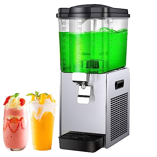 SYUFRE Máquinas de Granizados Comerciales de 20L, Batidora Completamente Automática 300W Fácil de Operar Dispensador de Bebidas Licuadora Refrigeración Eficiente Hotel, Bar, Cafetería