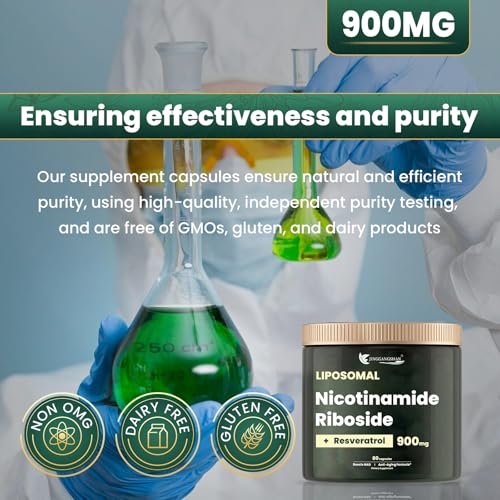 Generic Nad+ Supplement - Nad Nicotinamide Riboside 900Mg With Resveratrol, Quercetin, High Purity Organic Nad Supplement For Anti-Aging thumb #5