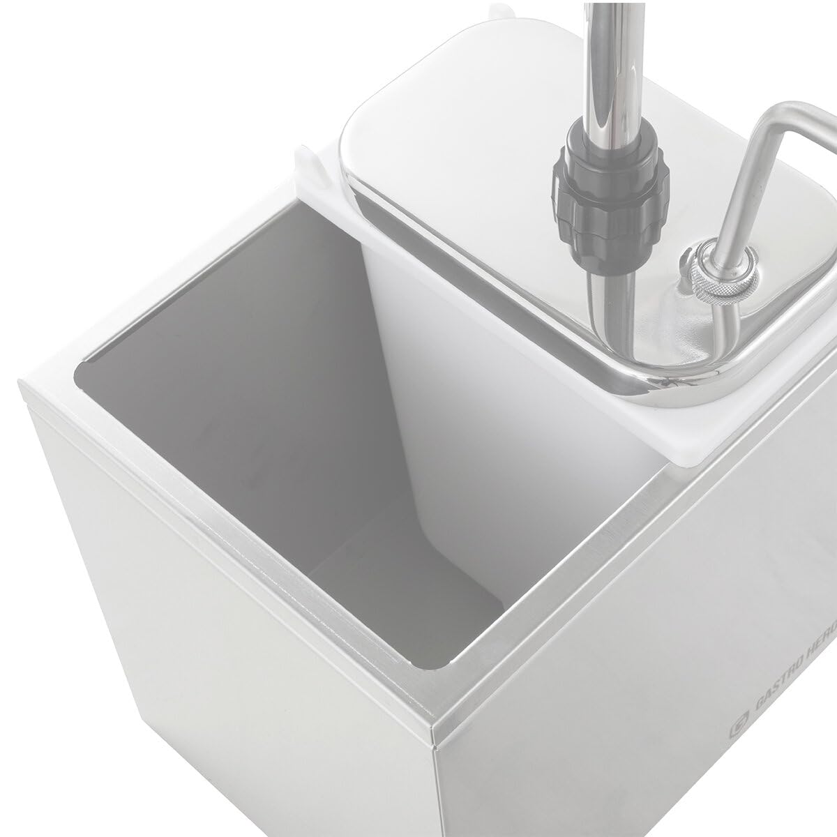 GastroHero Saucenspender 2x 3 Liter – Edelstahl Dosierpumpe & PP-Behälter für Ketchup, Mayonnaise, Saucen & Dressings – Gastronomie, Imbiss & Catering