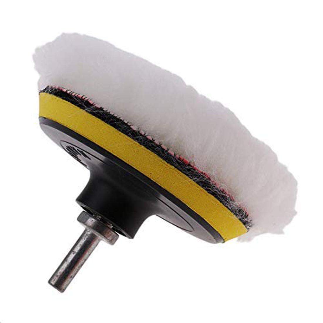 DIY Crafts 1 Set, 4 Pcs Kits, 3'' Car & Motorbike Care High Gross Wax Polishing Buffing Pad Kit Car Polishing Buffer Set with Drill Adapter for M10 Connector Drill Accessories f (1 Set, 4 Pcs Kits)