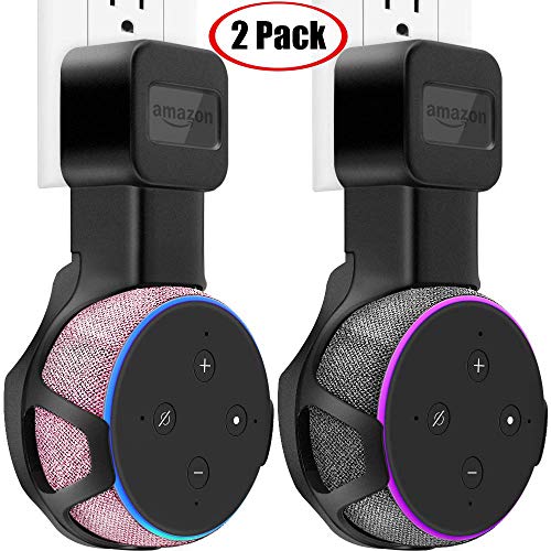 TOOVREN Upgraded Outlet Wall Mount Holder Stand for Echo Dot 3rd Generation