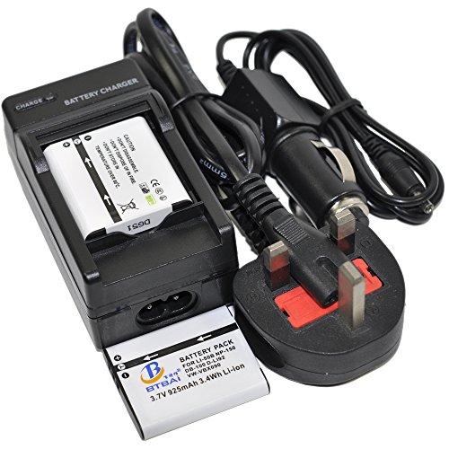 Kit DB-100 de baterías y cargador Ricoh para fotografía de viajes y rutas