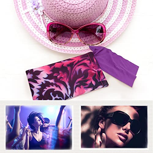Image of Soft Sunglasses case | Large Glasses Case Holder - Eyeglass Pouch Squeeze Top | Glasses pouch Lightweight Extra Layers