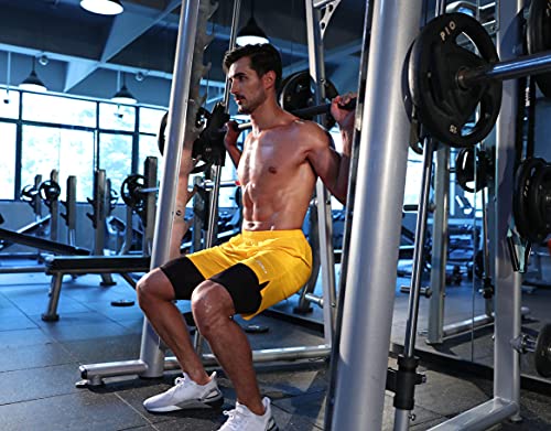Image of Pudolla Men's 2 in 1 Running Shorts 5 inch Quick Dry Gym Athletic Workout Shorts for Men with Phone Pockets