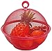 XJZKA Cesta de Frutas Frutero Plato de Frutas con Tapa Cesta de Lavado y Drenaje de Verduras Encimera Frutero para Cocina Sala de Estar (Rojo 27 cm) 1 Pieza