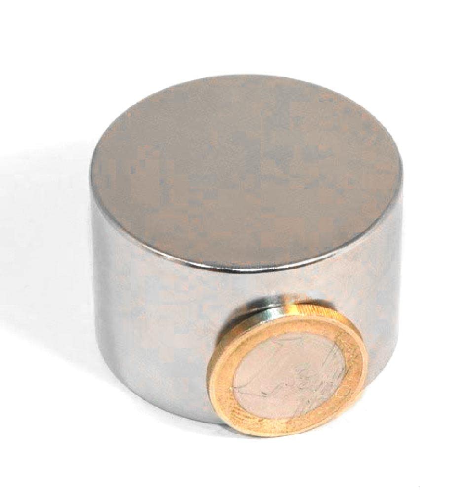 Aimant disque en néodyme diamètre 45mm Puissance 89kg