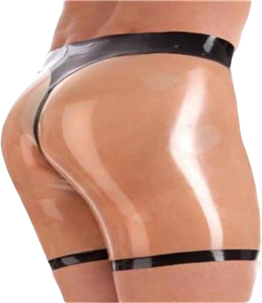 Fashion Latex Boxer Shorts for Men,Natural Latex Underwear,Man's Rubber Panties Cosplay Costumes Party Clubwear