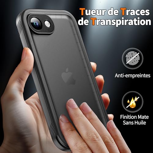 Cozycase Coque Top Antichoc IP68 Étanche 360 Integrale pour iPhone 16e/17e – vue 7