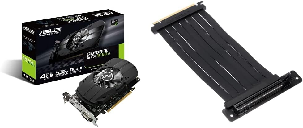 Asus GeForce GTX 1050 Ti 4GB Phoenix Fan Edition DVI-D HDMI DP 1.4 Gaming Graphics Card thumbnail 3