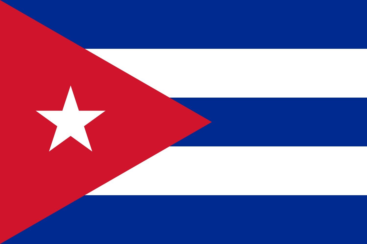 Drapeau Cuba XL pour décoration de salle thématique et événements