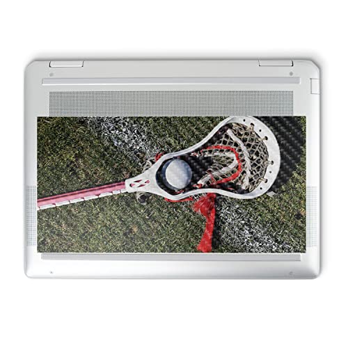 Image of MightySkins Carbon Fiber Skin Compatible with HP Spectre x360 14 inch (2022) Full Wrap Kit - Lacrosse Ball | Protective, Durable Textured Carbon Fiber Finish | Easy to Apply | Made in The USA