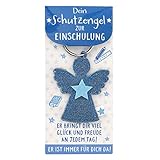 Anhänger Sheepworld, Gruss und Co - 45942 - Anhänger, Dein Schutzengel zur Einschulung, 8cm, Stoff mit Metallring