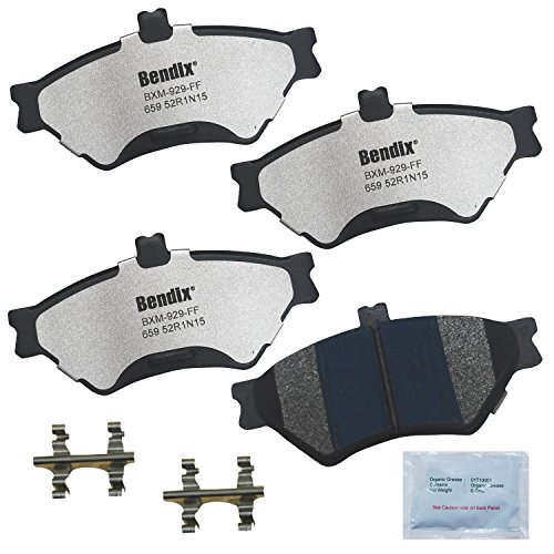 Image of Bendix Fleet Metlok MKD659FM Semi-Metallic Front Brake Pads for Ford Crown Victoria 1997-1995, Grand Marquis 1997-1995, Lincoln Town Car 1997-1995, Mercury Grand Marquis 1997-1995