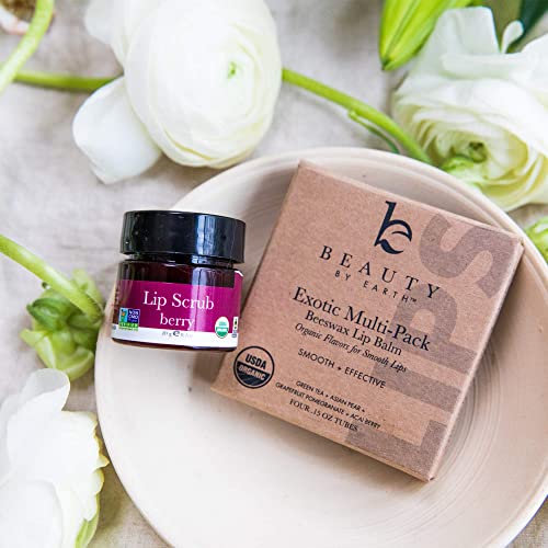 Organic Lip Scrub Berry - Lip Scrubs Exfoliator & Moisturizer, Lip Exfoliator Scrub, Sugar Lip Scrubs, Lip Sugar Scrub, Lip Care Products For Chapped Lips, Lip Scrubber, Lip Moisturizer For Dry Lips #TOP1