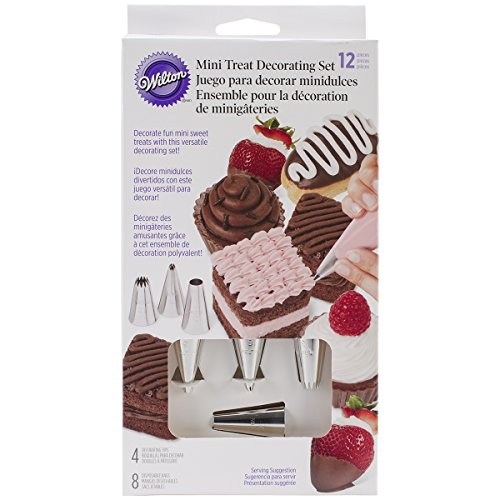 Wilton 12 Piece Mini Treat Decorating Set, Multi-colour, 4.79 x 13.43 x 24.86 cm