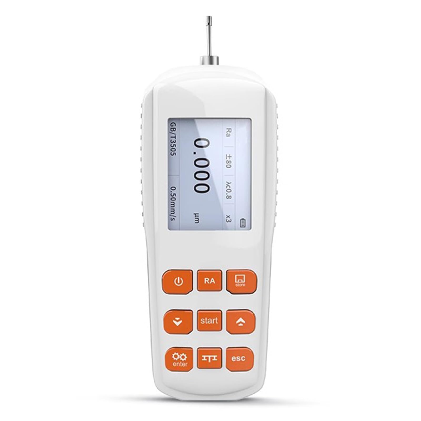 Probador digital de rugosidad de superficie, medidor de perfilómetro de mano, alta precisión de 0,001 μm, con rango Ra Rz y pantalla, para una medición precisa de superficies