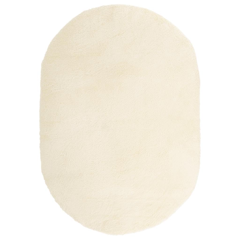 vidaXL Tapis Shaggy à Poils Longs NAVARRA crème 300x200 cm Polyester