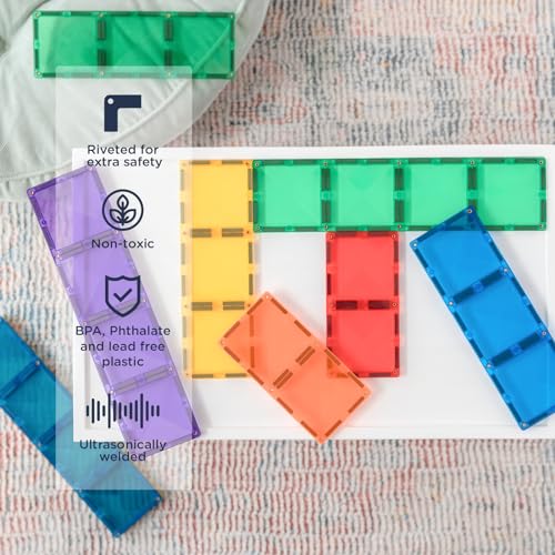 Connetix 18-Piece Rainbow Rectangle Expansion Set — view 3