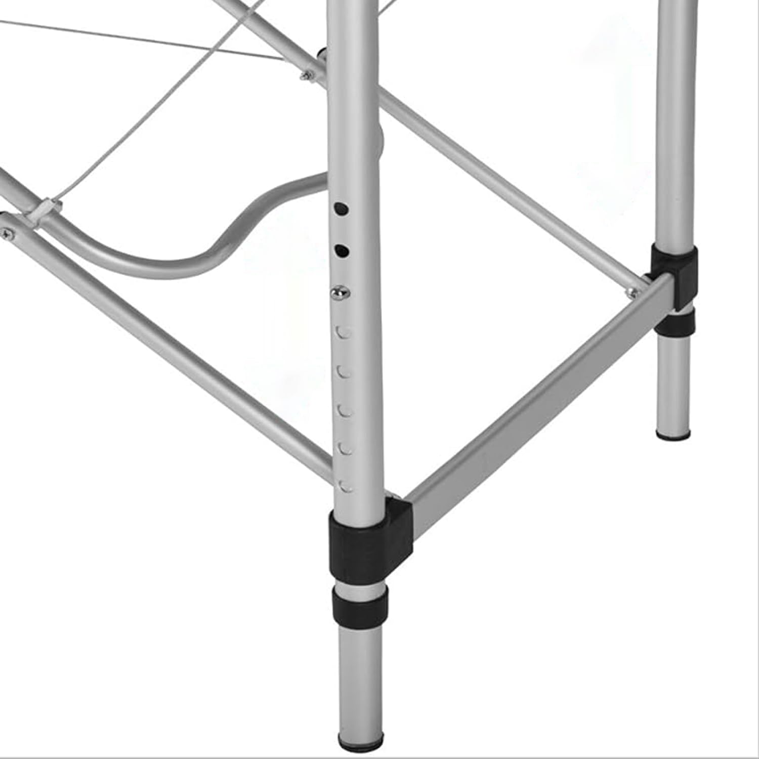 Sloan Barella in alluminio professionale - pieghevole e portatile - altezza regolabile - rivestimento resistente - per fisioterapia, massaggi e riabilitazione | nero