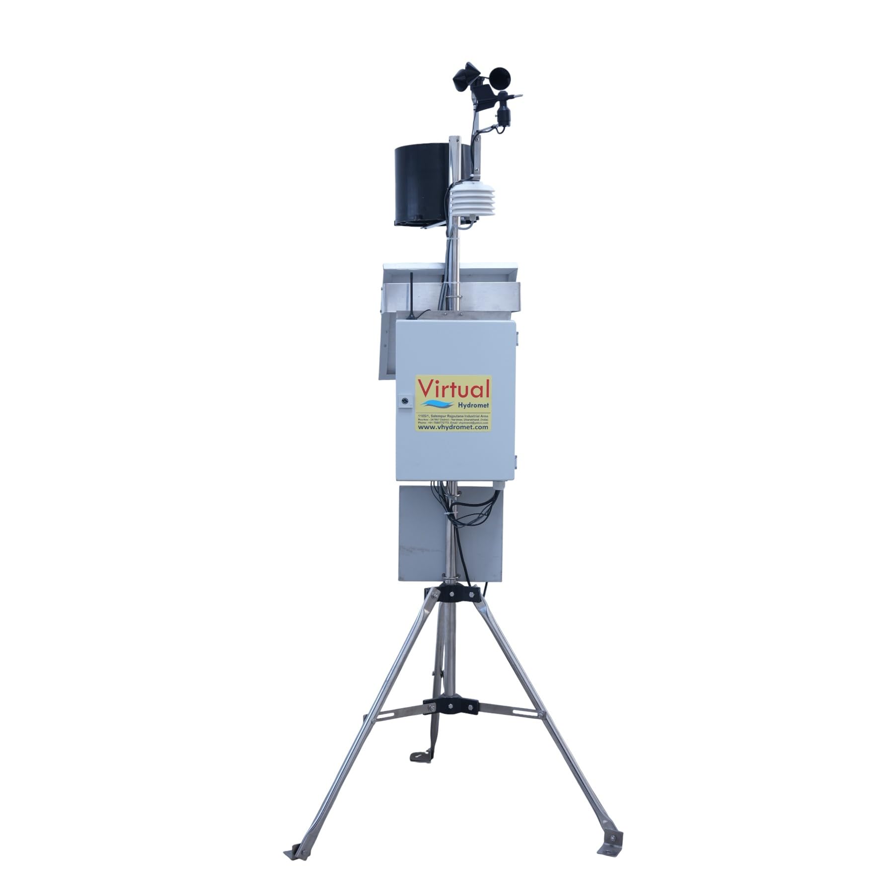 Automatic Weather Station | Durable with Solar Panel, Rain Gauge, Wind Speed & Direction Sensors & Temperature Humidity Module | Ideal for Environmental Monitoring & Research-image-7