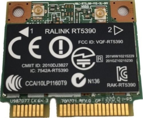 Hewlett-Packard (HP) 670691-001 - Ralink RT5390 Ripple3 WiFi PCI-E Half-Height Wireless Card 2.4Ghz; IEEE 802.11 b/g/n