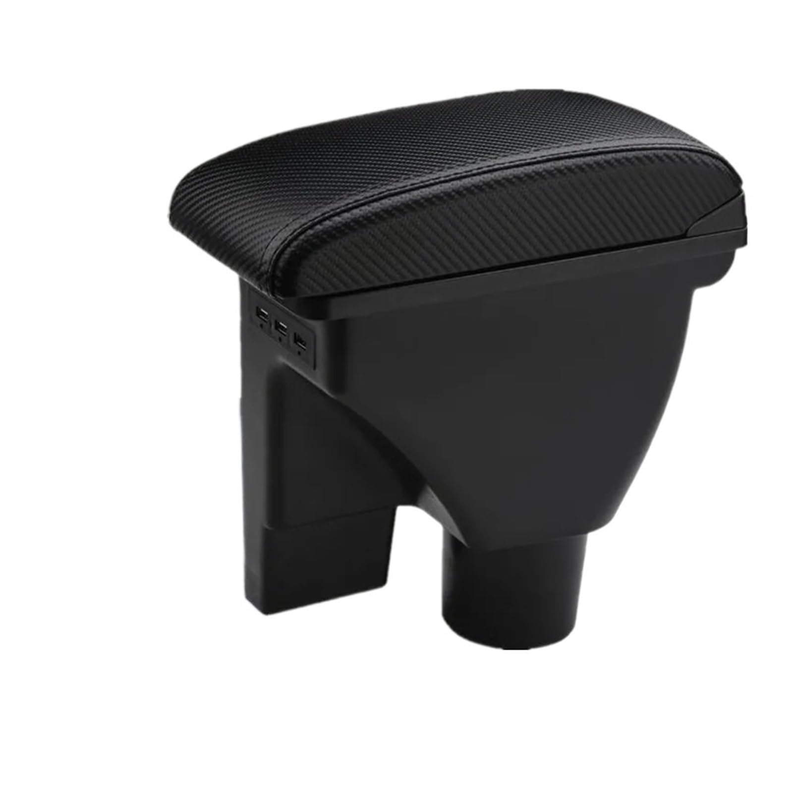 UMDJJU For Hyundai For Getz Car Armrest Box Retrofit Parts Dedicated Accessories Car Centre Console Armrest Box(1C carbon fiber 3usb)