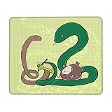 tasche snake leder Oberfläche aus 100 % Polyestergewebe, 3 mm rutschfeste Gummiunterseite, präzise genähte Kanten, optimiert für schnelle und genaue Kontrolle, geeignet für optische und Lasermäuse.