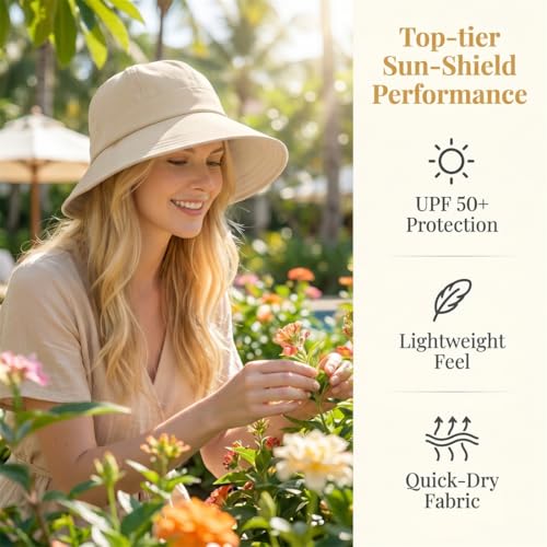 Gorra Mujer Ala Ancha Protección Solar UV miniatura 4
