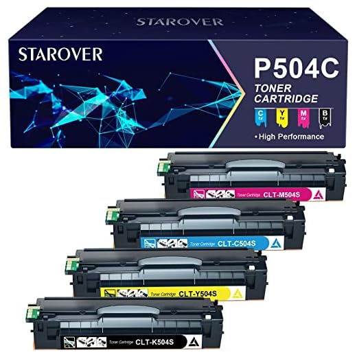 STAROVER Toner Kompatibel für Samsung CLT-P504C CLT-K504S für Samsung Xpress C1860FW Toner für Xpress C1810W CLX-4195FN CLX-4195FW CLP-415NW (CLT-K504S CLT-C504S CLT-M504S CLT-Y504S, 4er-Pack)