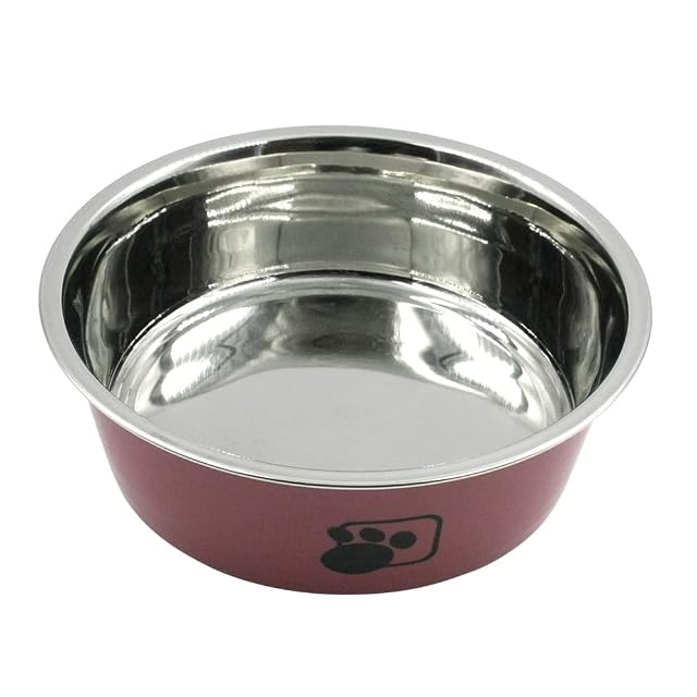 2PC Comedero o Bebedero para Perros Cuencos de Metal de Acero Inoxidable para Perros Pequeño y Grande Color…