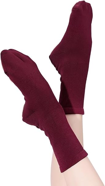 MSMAX Ankle Socks for Barre, Ballet,Dance Workout 2 Pairs Home Pilates Yoga Socks for Girls