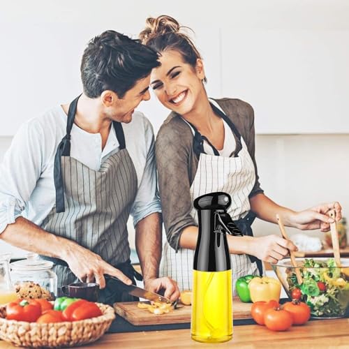 Image of STOCKZONE Oil Sprayer for Cooking -200ml Olive Oil Dispenser Bottle Spray - Food Grade Portable Reusable Oil Vinegar Spritzer Sprayer Bottles for Air Fryer, Kitchen, Salad, Baking, BBQ, Frying(200 ML)
