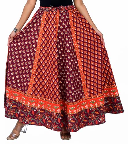 Image of Premium Cotton Skirt for Women with Pocket, Free Size