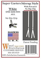 Algopix Similar Product 6 - SUPER GARTERS STIRRUP STYLE  WHITE
