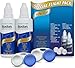 Boston Simplus Travel Contact Lens Solution, 2X 60ml Flight Pack Size, Multi-Action Solution for Rigid Gas Permeable Contact Lenses, Clean, Disinfect & Condition, 2X Lens Cases for Travel Convenience