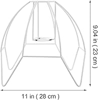 Vista 5 de Housoutil Marco de pantalla de lámpara, juego de anillos E27, cúpula de hierro, pantalla de alambre, anillo de tambor, jaula de luz, pantalla