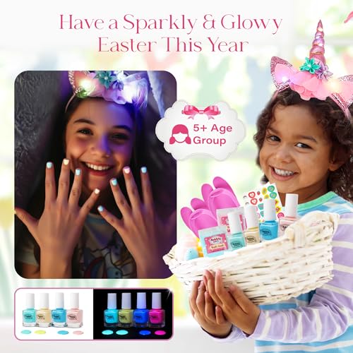 Glow in the Dark Kids Spa Kit for Girls, 42+ Piece Spa Toys Set with Waterfall Foot Spa, Pedicure Accessories, Perfect for Ages 6–12, Fun Birthday or Christmas Gift - Image 4
