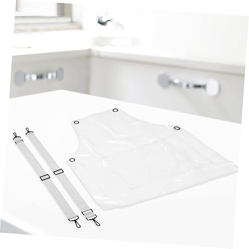 Miniatura 3 de FOMIYES Delantal de peluquero 2 piezas delantales de trabajo de cinta de TPU ajustable