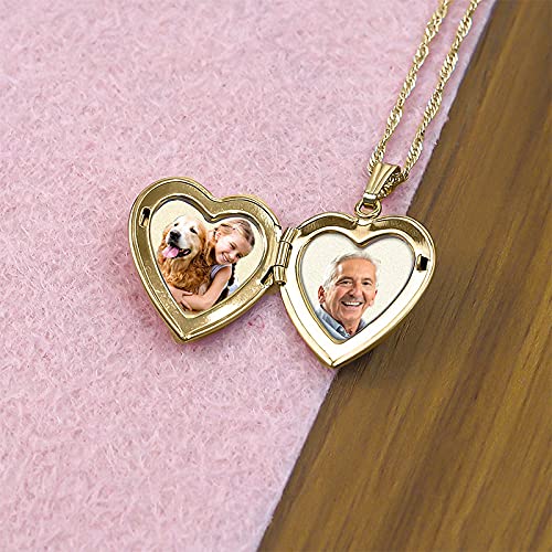 PicturesOnGold.com 14K Gold Filled Daddys Little Girl Heart Locket - 3/4 Inch X 3/4 Inch in 14K Gold Filled4
