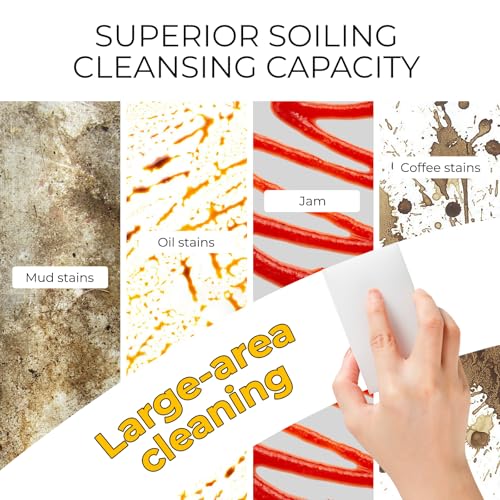 Image of (100 Pack 3.9 inchx2.3 inchx0.8 inch) Melamine Sponges Magic Cleaning Sponges in Bulk Eraser Sponges for Kitchen Bathroom Cleaning Supplies for Stains and Dirt