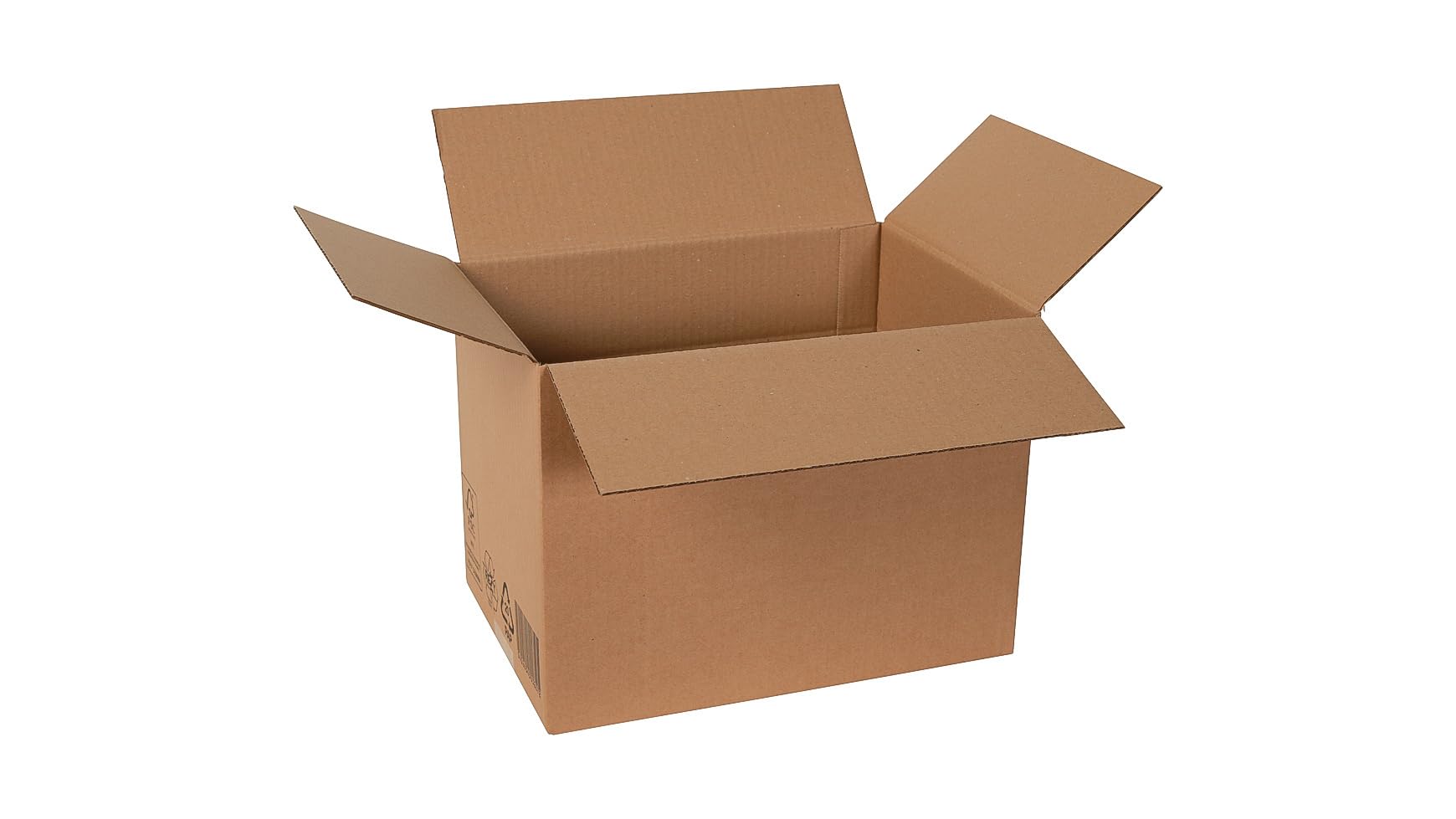 100x Versandkarton Faltkarton mit Höhenriller DHL Paket L 306 x 220 x 250 mm Braun