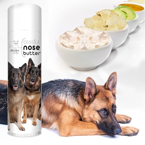 Image of The Blissful Dog German Shepherd Nose Butter, Versatile Dog Nose Balm for Dry Nose, Handcrafted Nose Moisturizer, Easy-to-Apply Dog Essentials, Unscented, 0.5 oz.