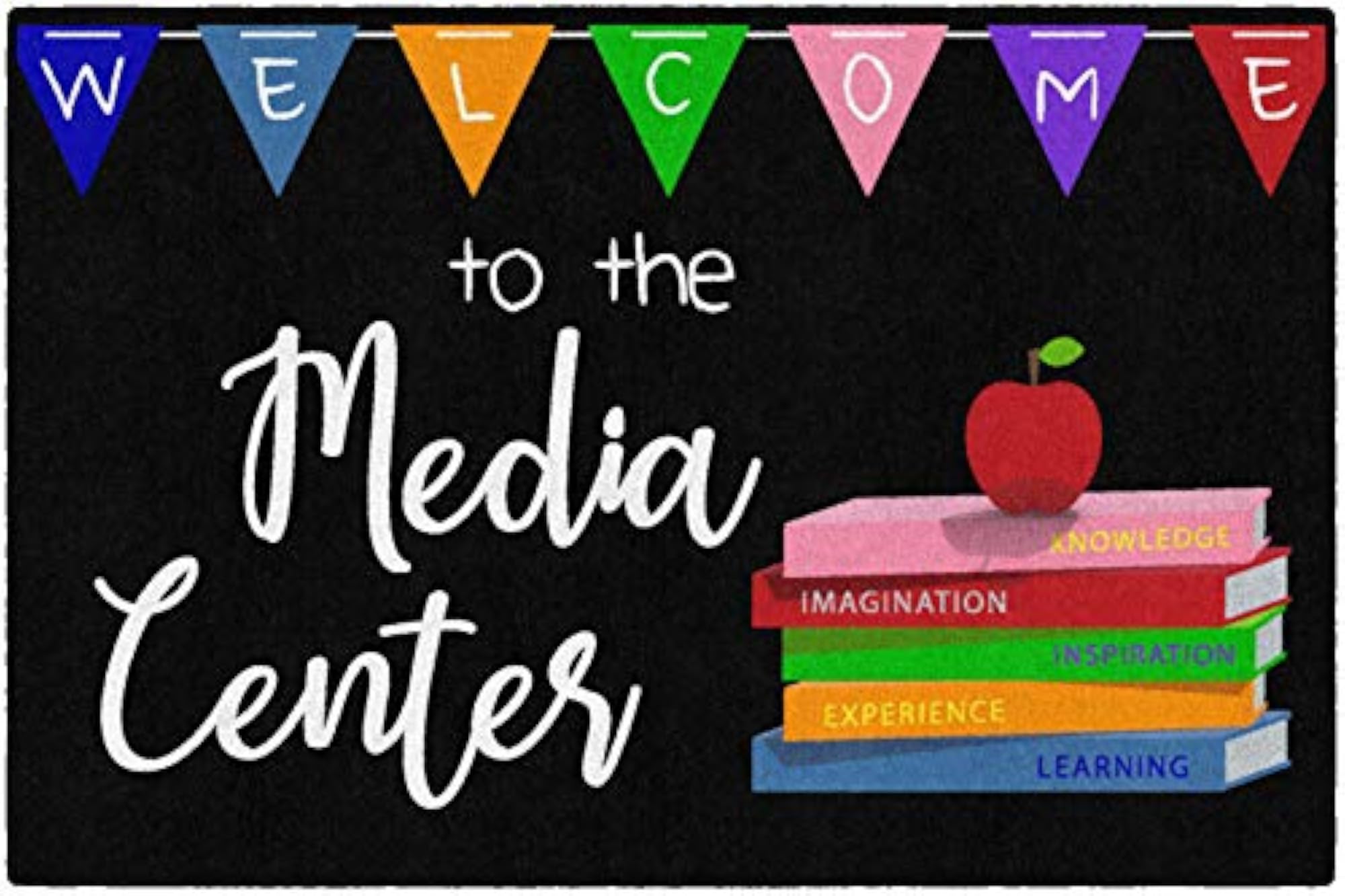 Media Center Children's Classroom Learning Entryway Mat