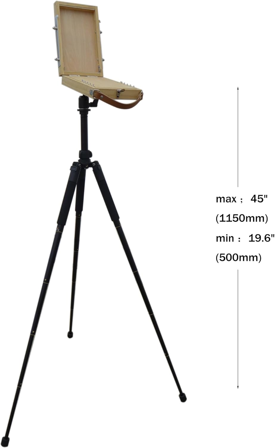 YISHAN 6.3''W*10.2''L Lightweight Easel with Drawer and Palette, Adjustable Sketch Box, Pochade Box with Travel Tripod. Multi-Functional Outdoor Sketching for Artist, Adult, Beginner