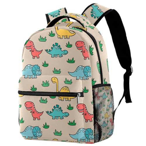 Sac à dos d'école ergonomique contre le mal de dos - Grand cartable dinosaure ado